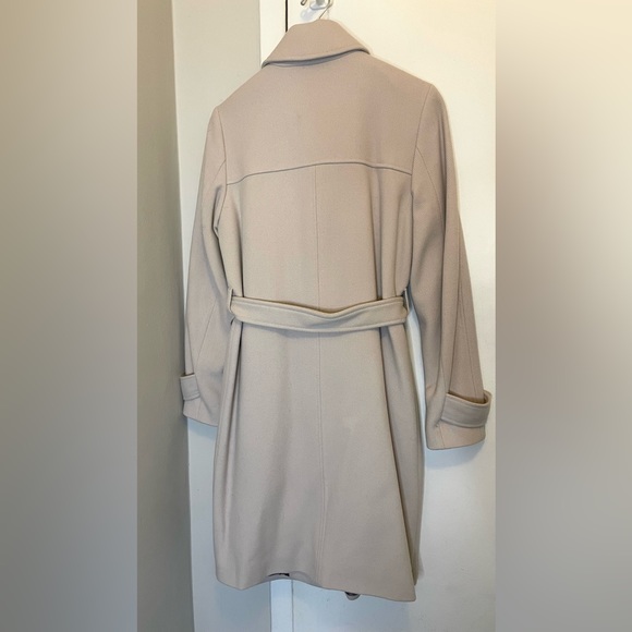 Filippa K Womens wool trench coat in Pumice Belted trench coat belted Wool coat - Picture 3 of 16